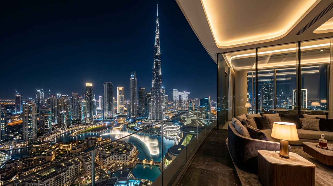 Dubai Skyline and Luxury Penthouse